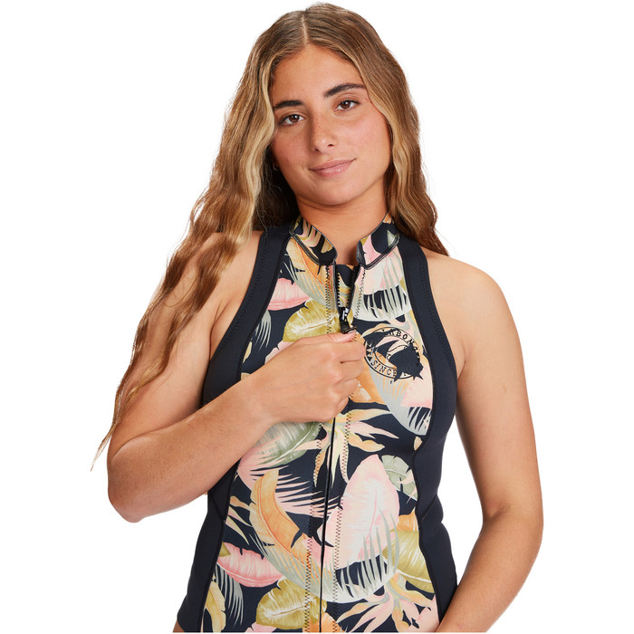 2022 Billabong Mujeres Salty Daze 1mm Chaleco De Neopreno F41f18 - Jungle Night